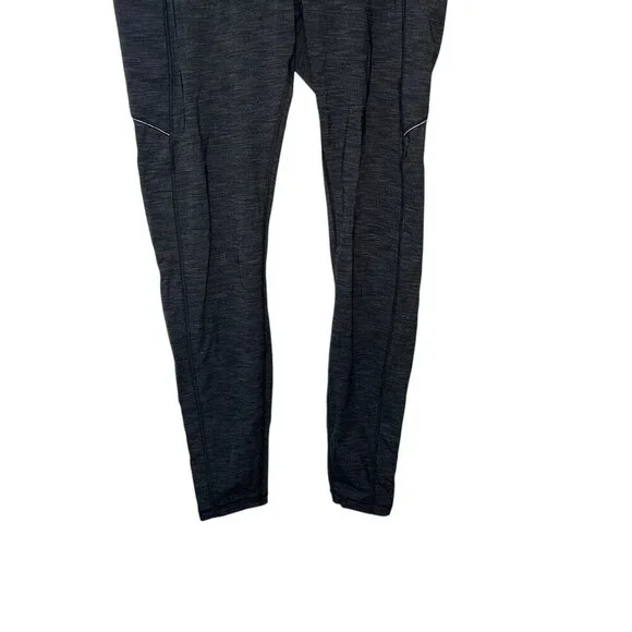 Lululemon Speed Up 28" Heathered Black Pocket Leggings Size 10 W5CM8S Luxtreme - Picture 2 of 10